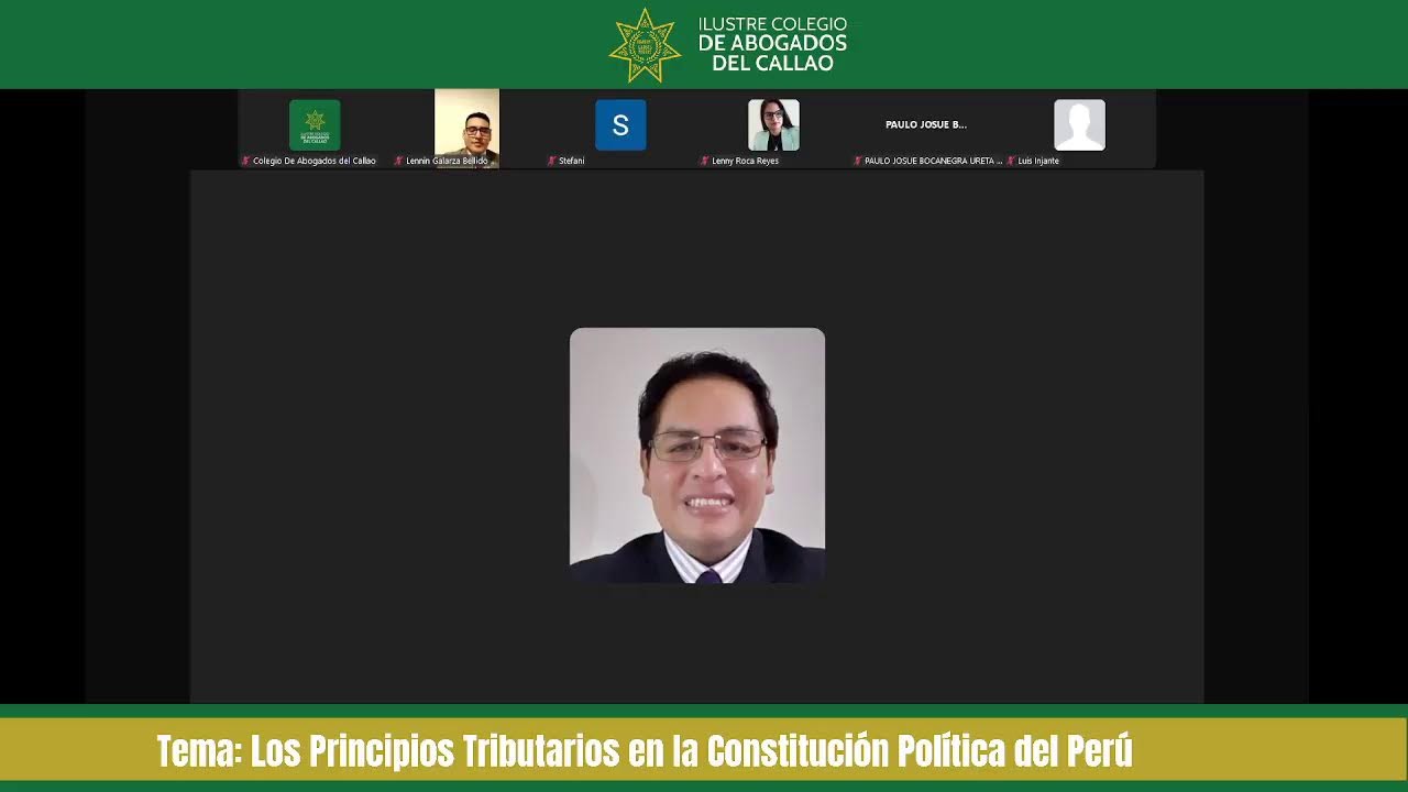 📚Tema: Los Principios Tributarios en la Constitución Política del Perú
