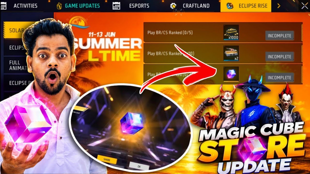 How To Get Free Magic Cube + Free Bundle Magic Cube Store Update🔥 | Ff Upcoming Events🎁 | Free Fire