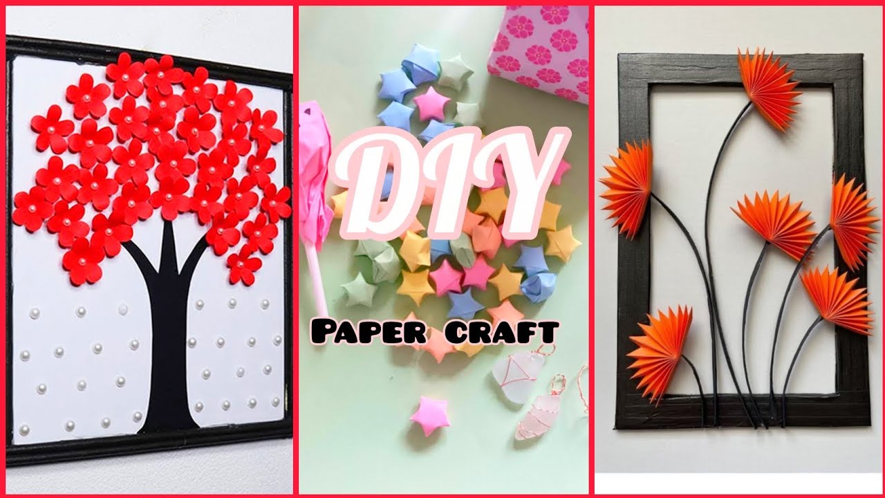 DIY Cute wall decoration | White paper flower wall hanging | Easy wall hanging | sidra art and craft