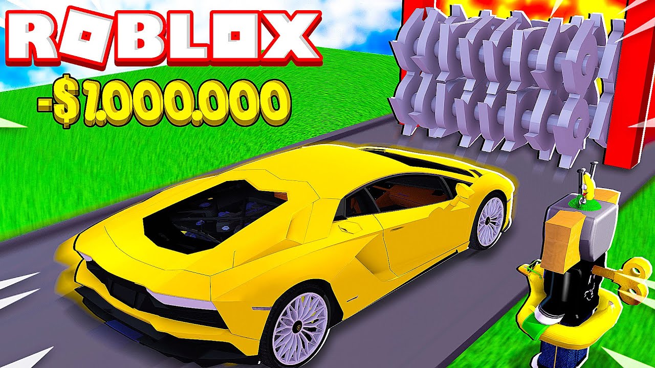 SHREDDING A $1,000,000 CAR IN ROBLOX!