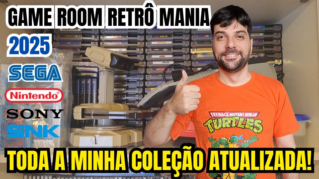 Minha GAME ROOM e Coleção de Games COMPLETA | Atualizado 2025