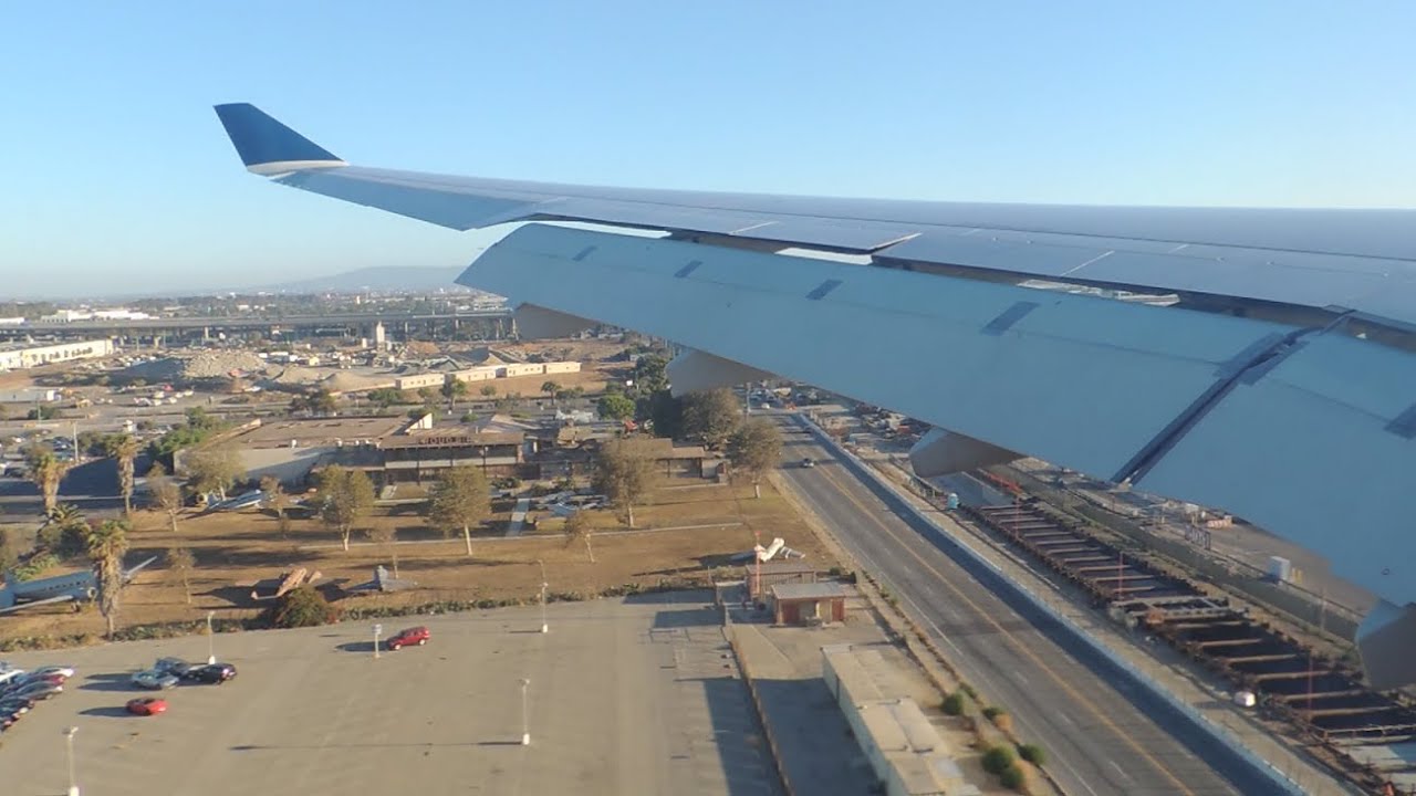Delta Airlines Airbus A330-300 [N824NW] descent and landing in LAX