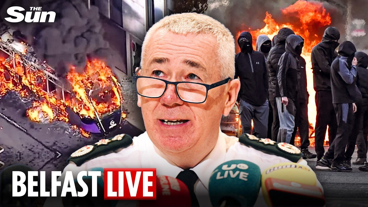 LIVE: Belfast Police Chief and Secretary of State speak after overnight disorder