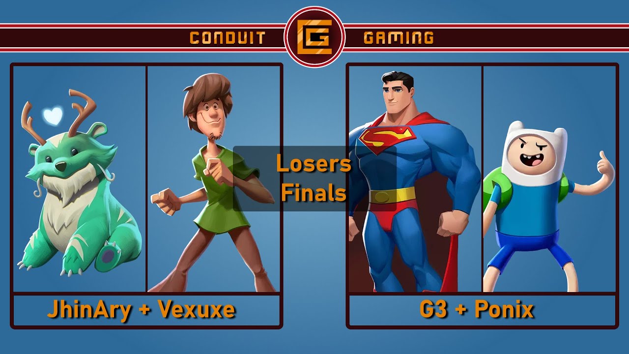 JhinAry (Reindog) + Vexuxe (Shaggy) vs G3 (Superman) + Ponix (Finn) - [ Losers Finals ]