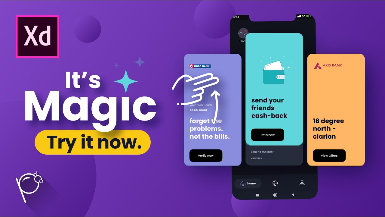 App Carousal New Tricks with drag feature in adobe XD 2020 | हिंदी #adobexd #designtutorial