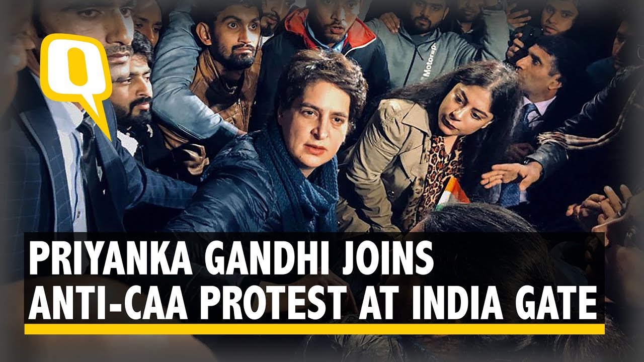 ‘CAA, NRC Against the Poor’: Priyanka Gandhi at India Gate Protest | The Quint