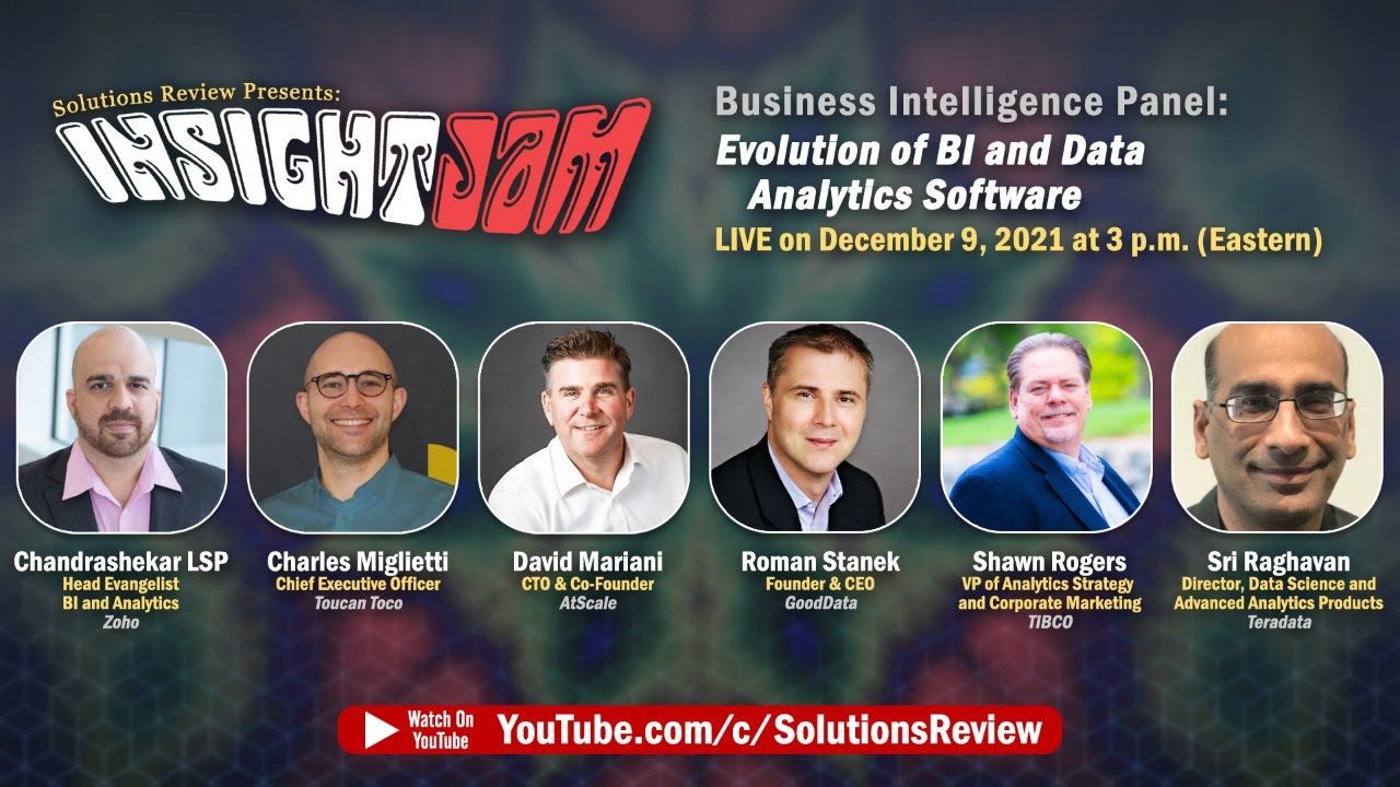 🔴 Evolution of BI and Data Analytics Software &ndash; LIVE #InsightJam Panel