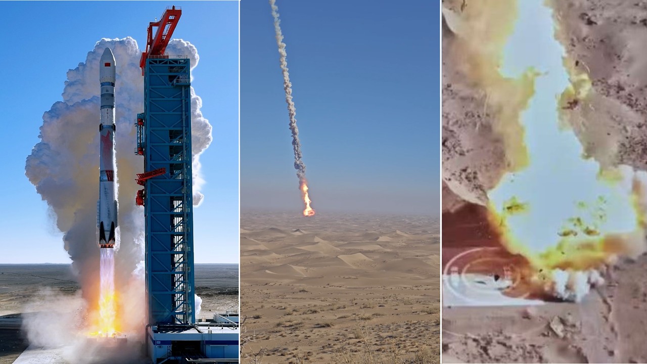 GESTARTET: Chinas brandneue Methanrakete Zhuque-3 erfolgreich im Orbit! Landung endet in Explosion!