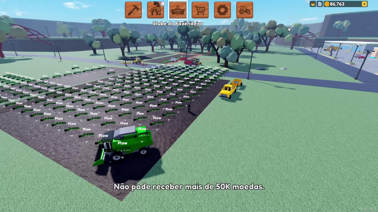 Fazendo a maior fazenda do roblox