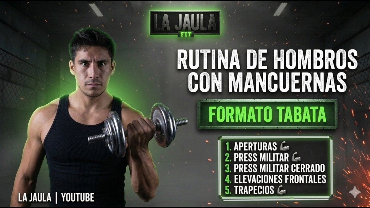 Esta Rutina de HOMBROS con Mancuernas te Va a Quemar en 10 Minutos