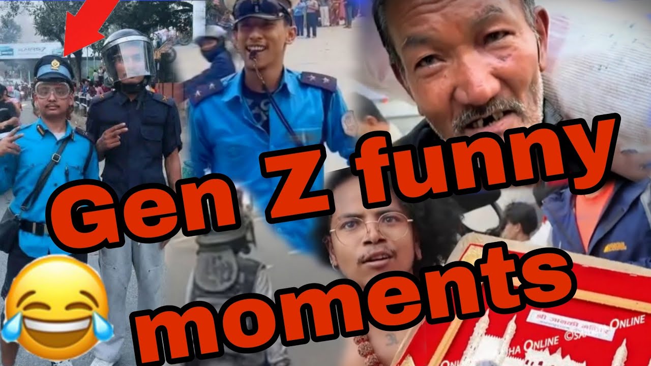 Funny moments of 'Gen Z' protest. 😂  #grplife #genzprotestnepal #genz #genzprotests #trending #nepal