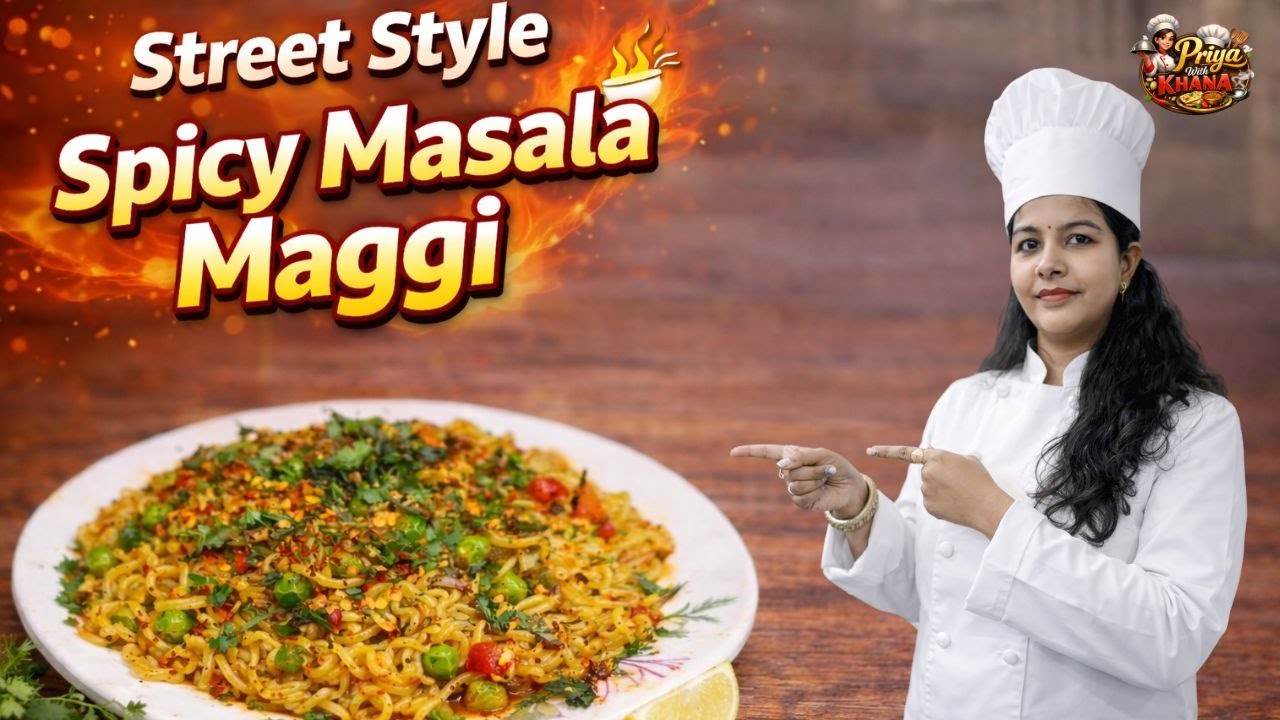 Street Style Spicy Masala मैगी 🔥 Full Taste, Full Masala 
