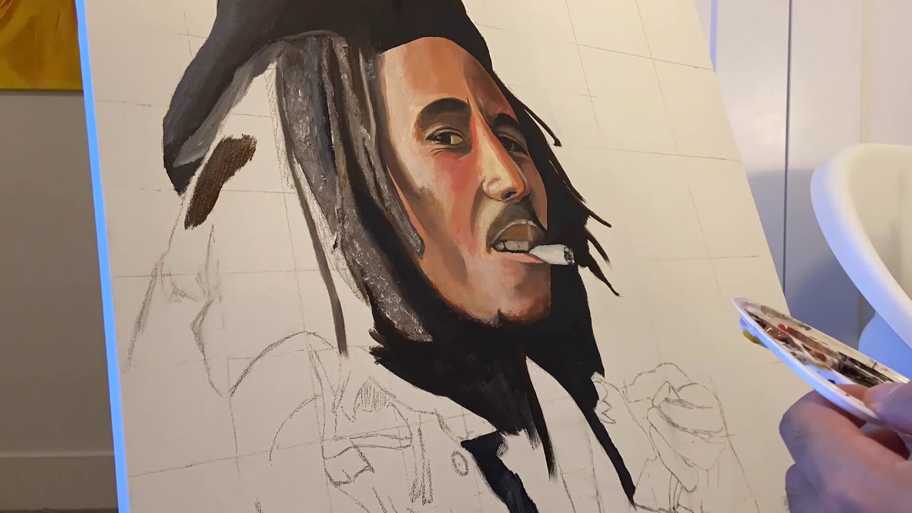 Bob Marley Painting