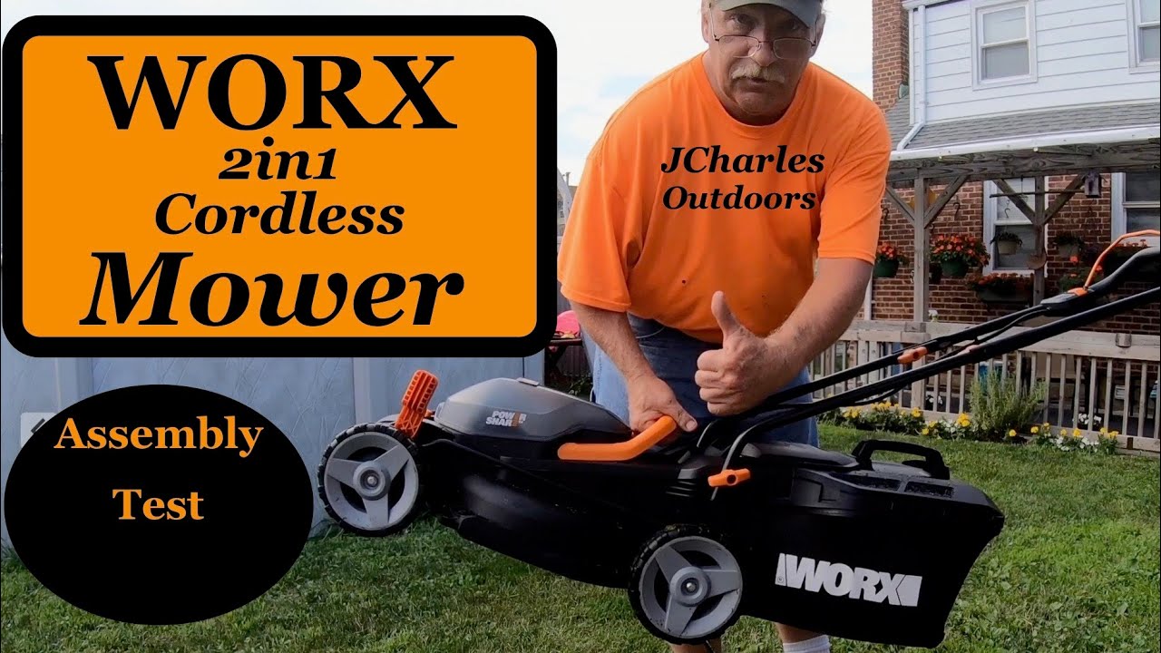 Worx Cordless  2 in 1 Cordless Mower 40V MAX Assembly, Test, and review.