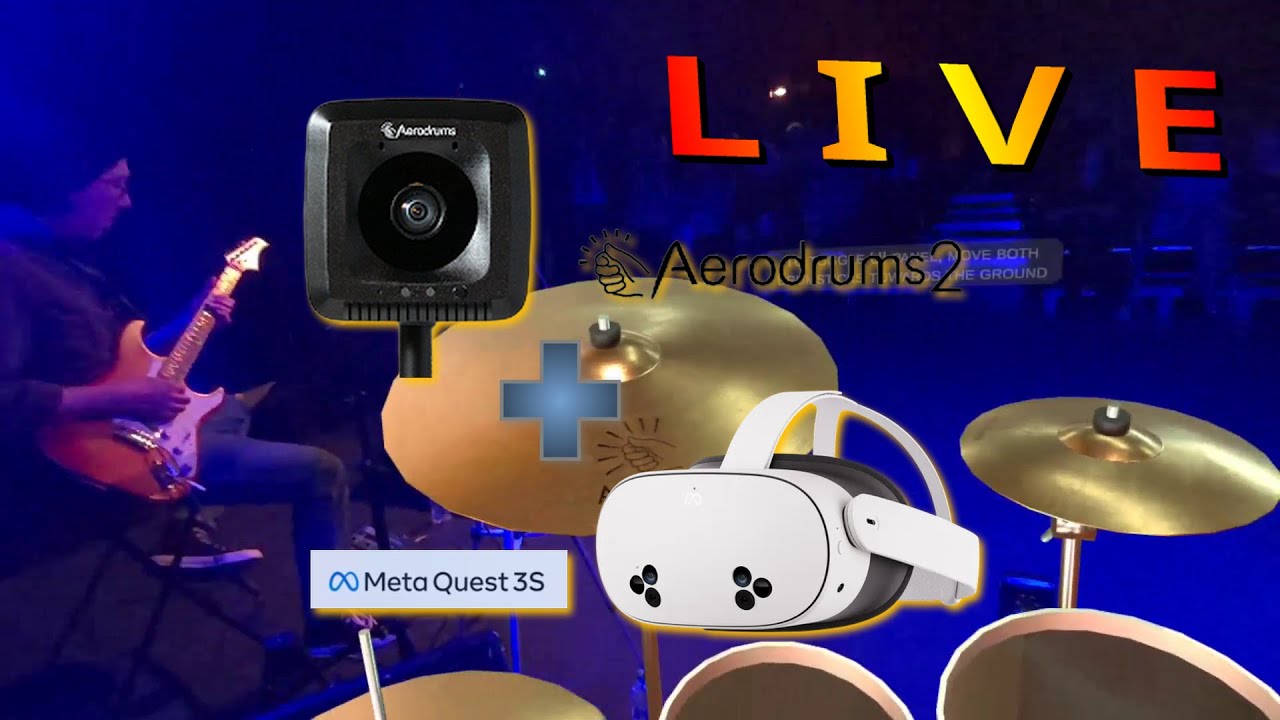 Jazz Rock Live with Aerodrums 2 and the Quest 3S