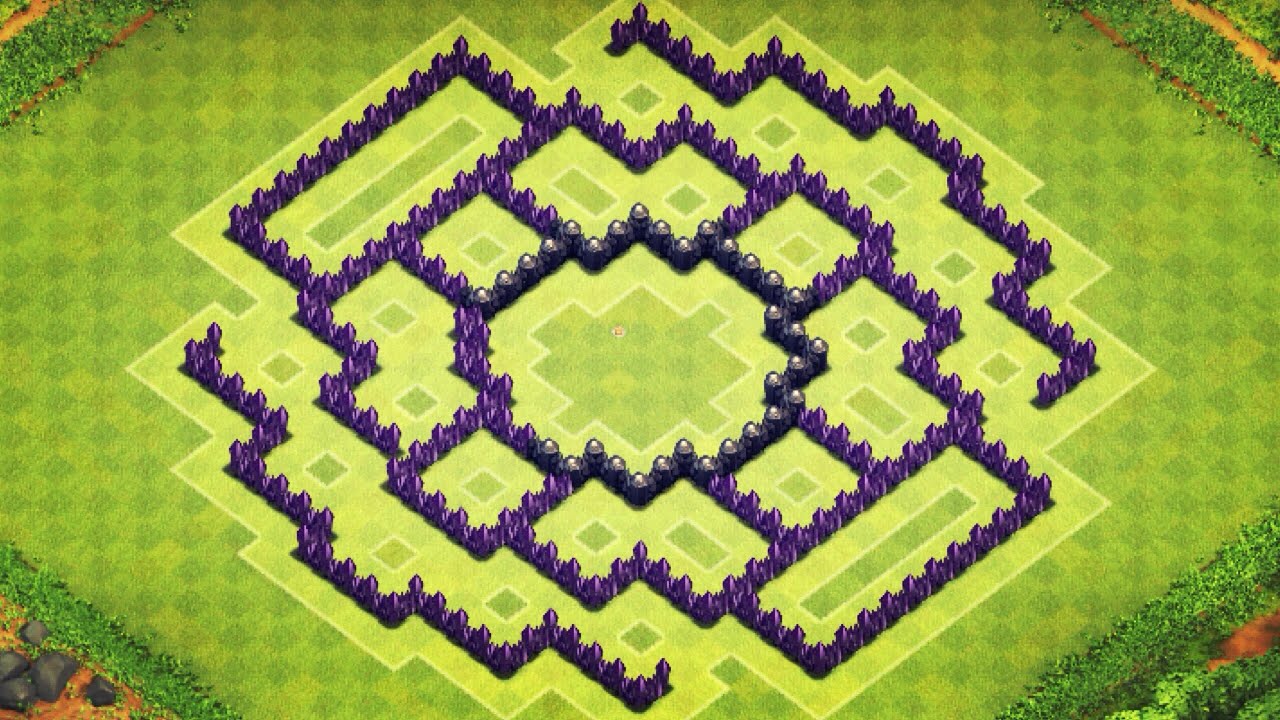Clash of Clans - TH8 Trophy/Clan War Base (Zync) - Speedbuild 2014