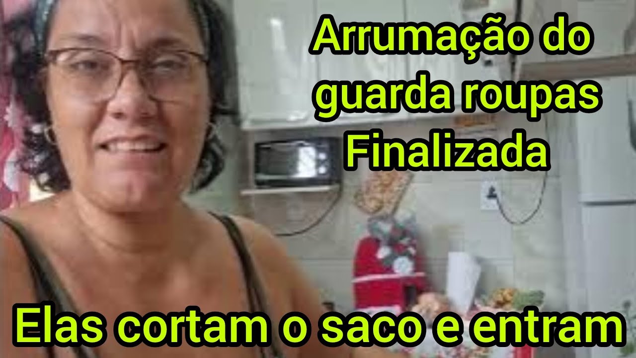 Arrumação do guarda roupa finalizada