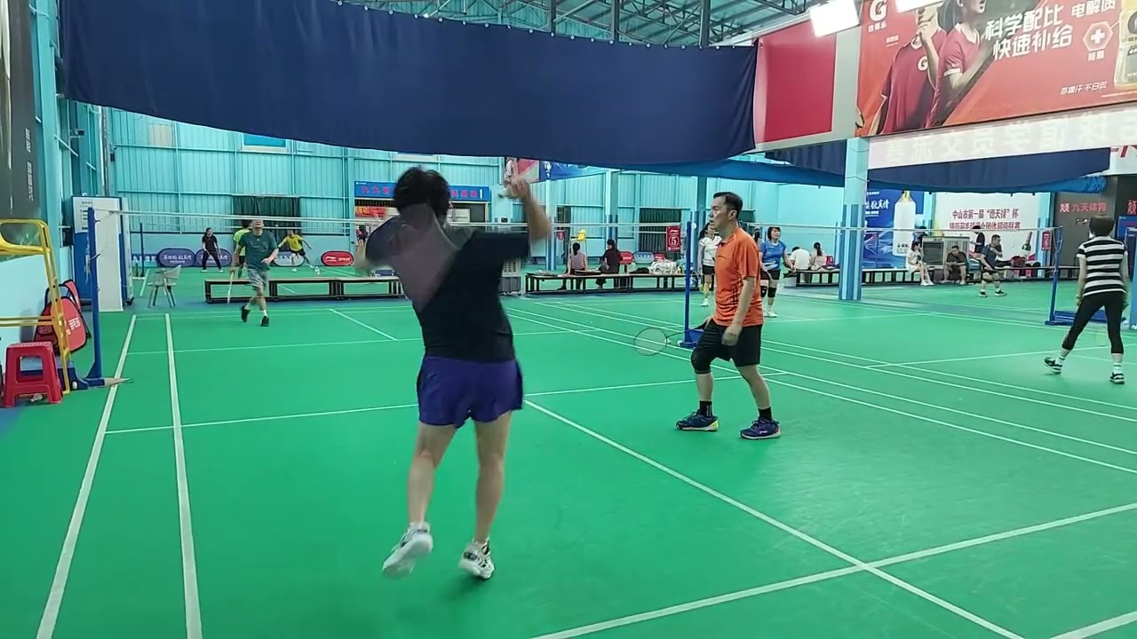 Badminton game, Zhongshan, China 3 7 26 1
