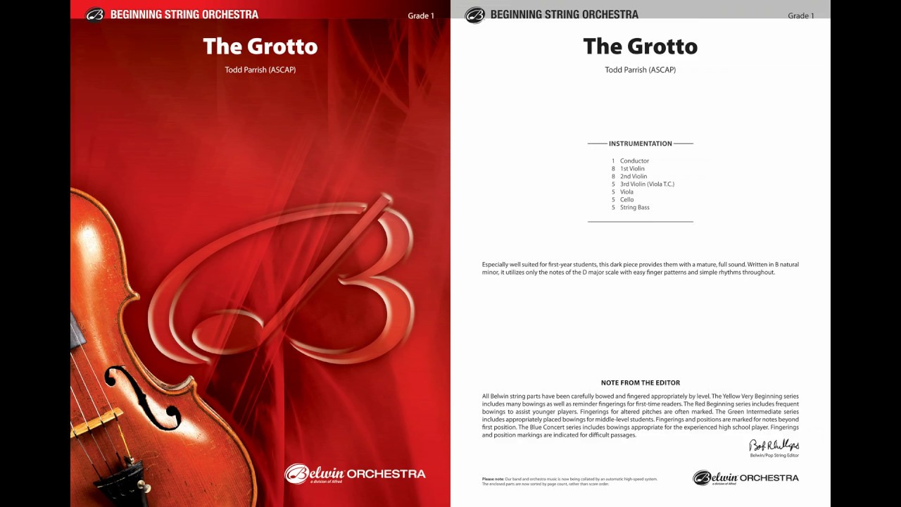 The Grotto, by Todd Parrish – Score & Sound