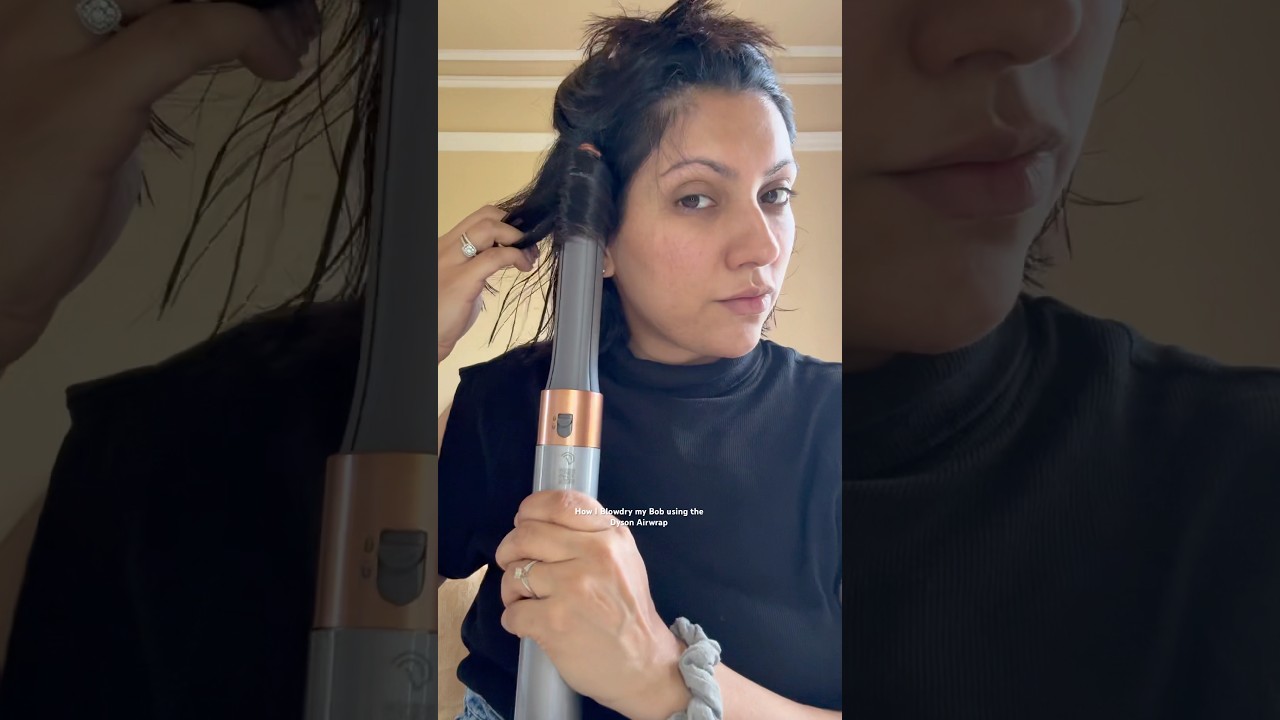 Dyson Airwrap on Bob ​⁠@dyson  #dysonairwrap #dyson #blowdry #bobhair #bobhair