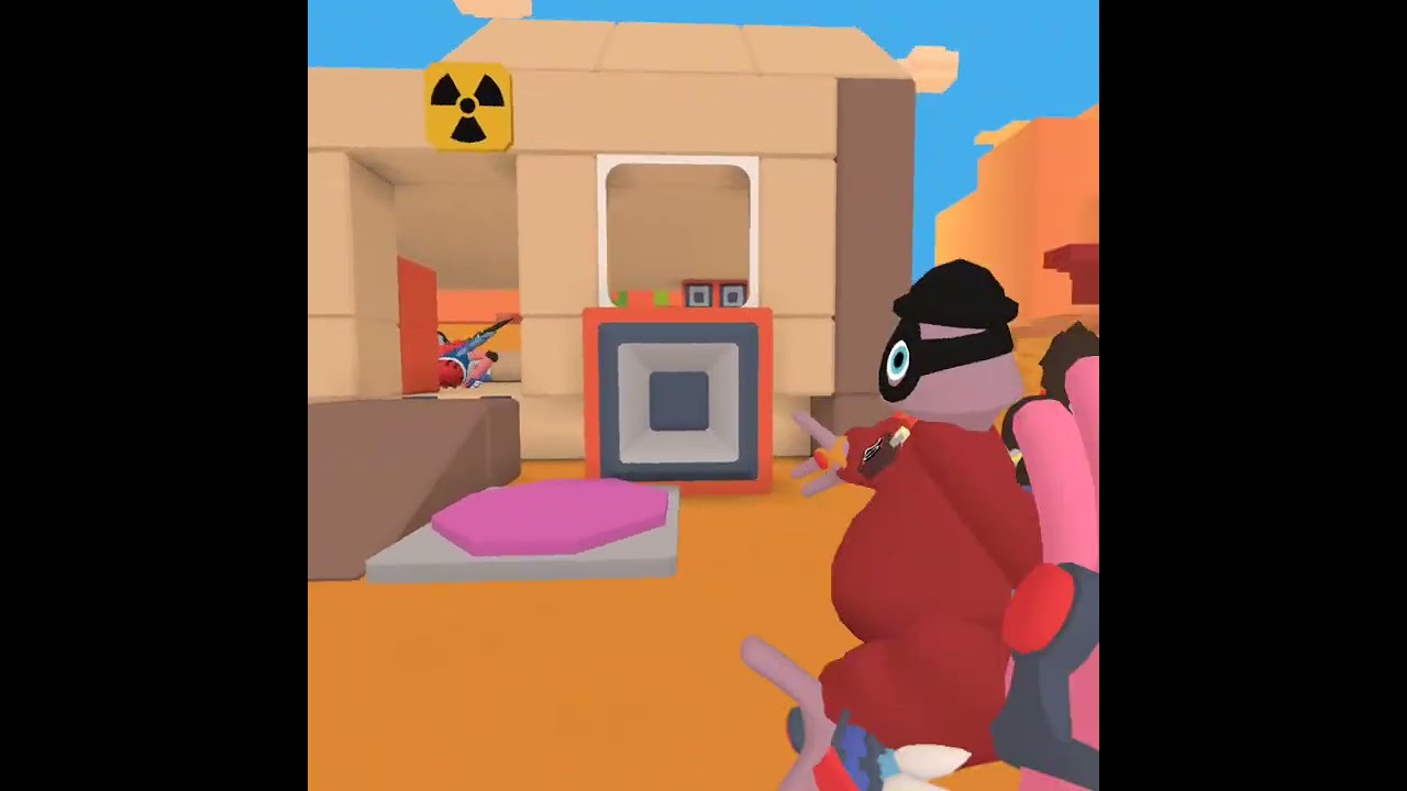 Playing yeeps with my little brother (his headset died he cried)#yeeps