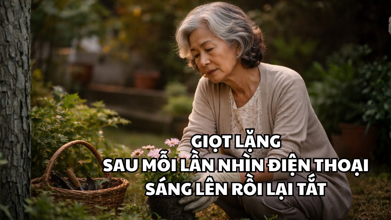 Giọt lặng sau mỗi lần nhìn điện thoại sáng lên rồi lại tắt
