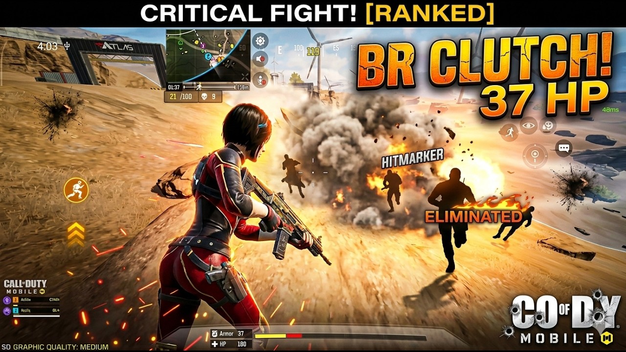 Ranked BR Chaos… I Shouldn’t Have Survived! 😳| COD Mobile | Isolated Gameplay |