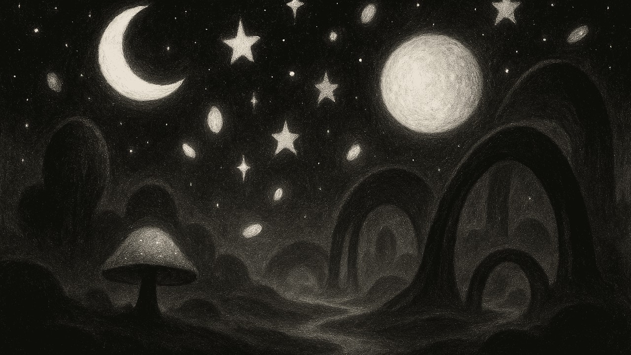 Whimsical Midnight Dreamscape Ambience 🌙✨ Meditation Music for Deep Sleep & Relaxation