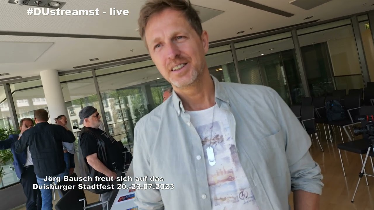 Jörg Bausch freut sich auf das Duisburger Stadtfest 20.-23.07.2023