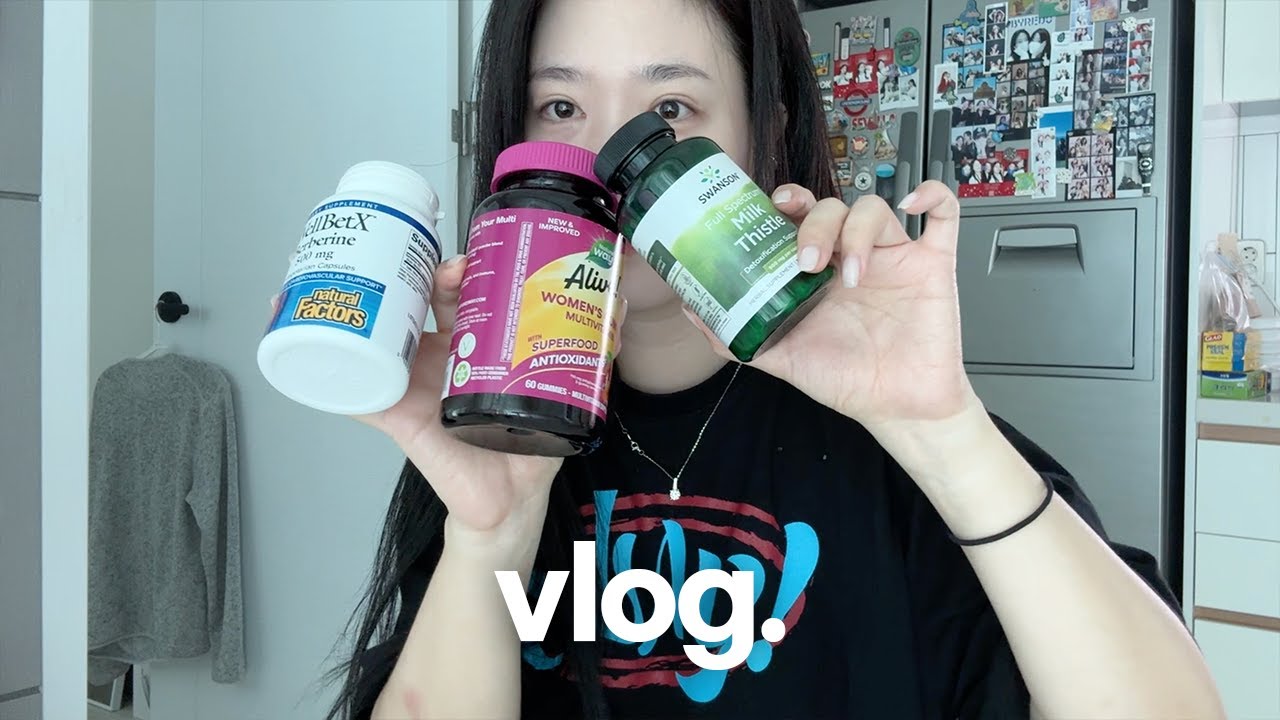 vlog ✧ 모닝 러닝. 나의 NEW 영양제들. 명란 오두비. 천상의 맛 퀴네페. 은중과 상연.