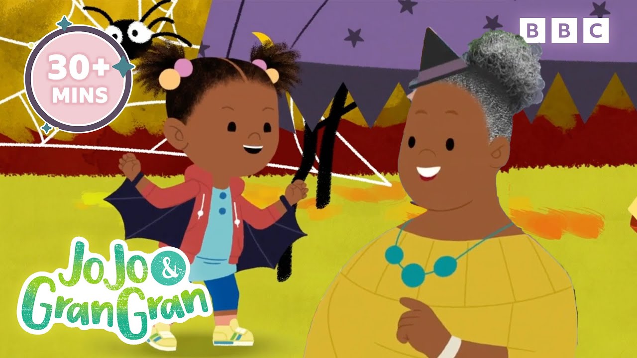 Halloween with Gran Gran! 🎃 | Fall Fun | JoJo and Gran Gran Official