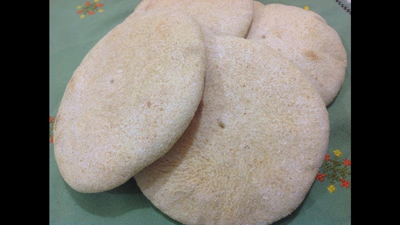 تحضير خبز منزلي منفوخ و صحي بدون خميرة كيماوية خطوة بخطوة  Arabic bread at Home