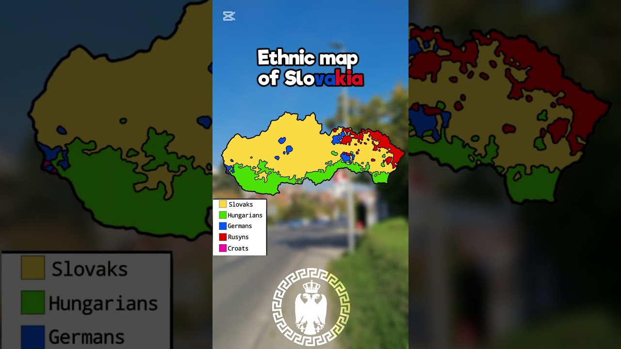 Ethnic map of Slovakia 