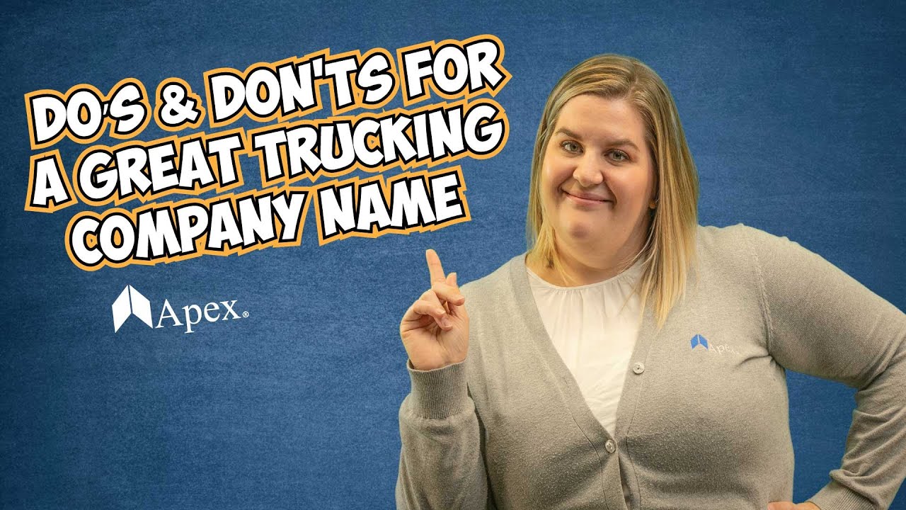 How to Choose a Great Trucking Company Name