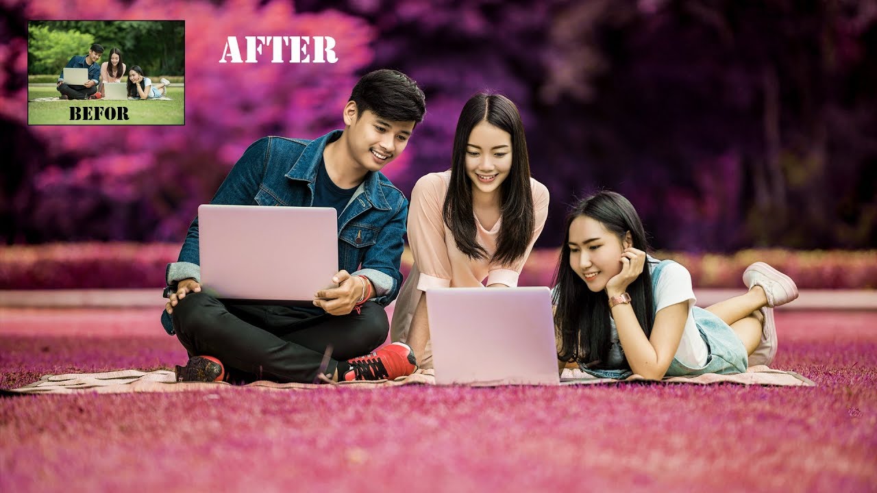 How to Easy Select Hue saturation Color Photoshop cc 2018