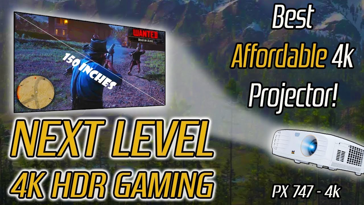 Gaming on a 4K HDR Projector for less than $1000! - Viewsonic PX747 Review
