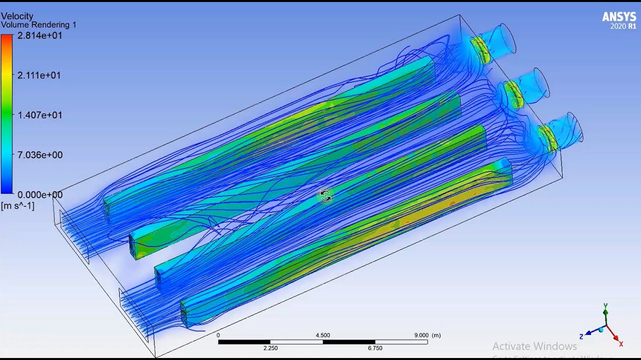 ANSYS FLUENT: HVAC simulation for hen house (input file in description)