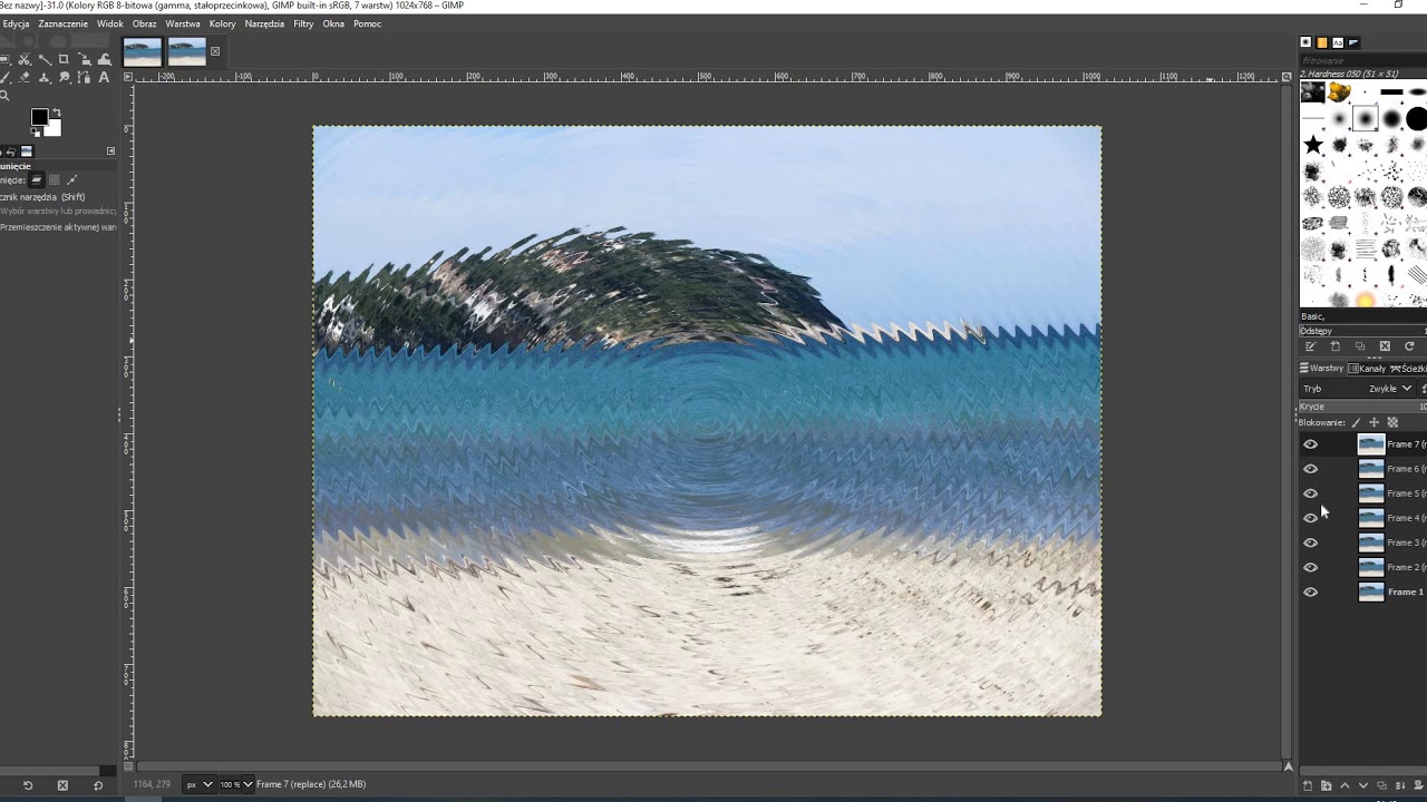 GIMP cw9 Uzyskujemy efekty animowane
