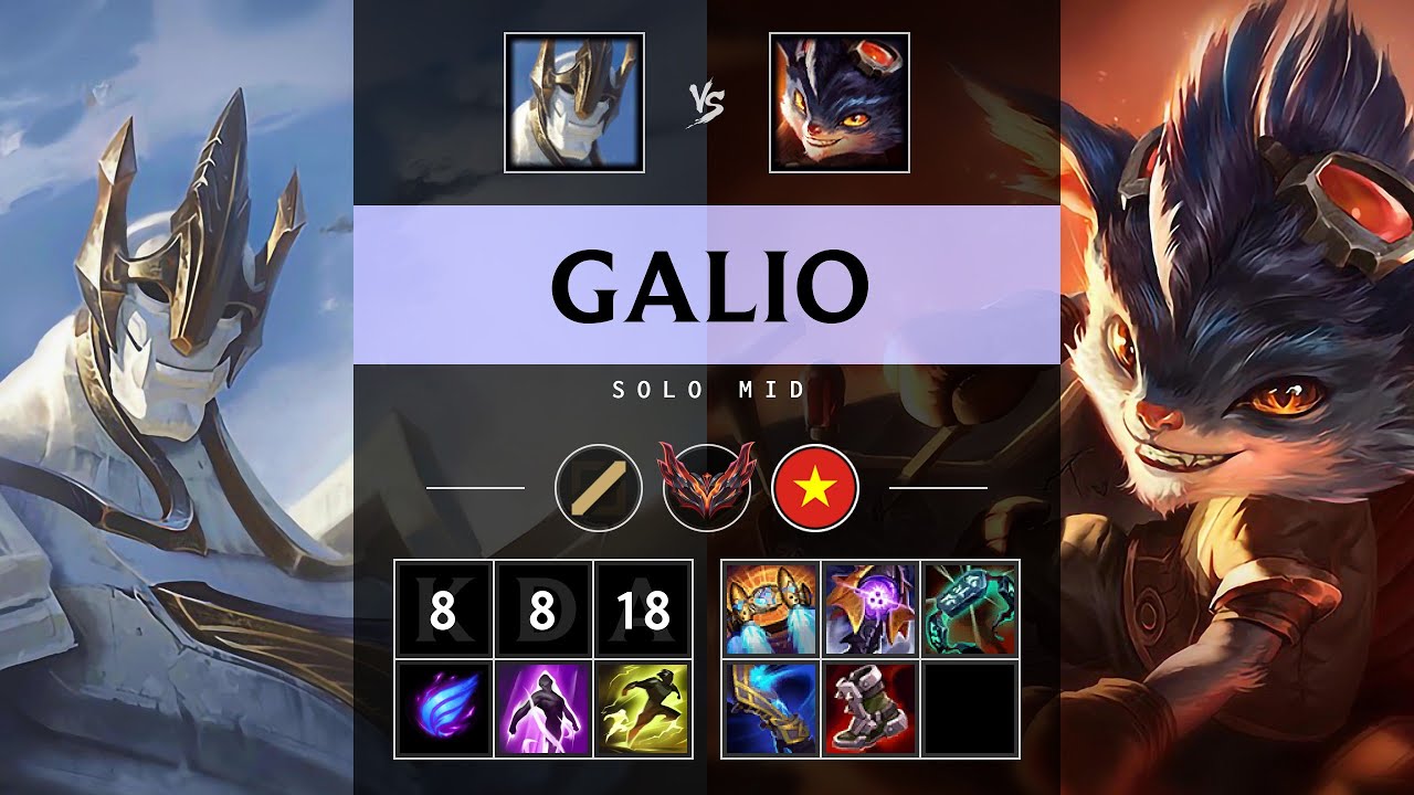 Galio Mid vs Rumble - VN Grandmaster Patch 25.19