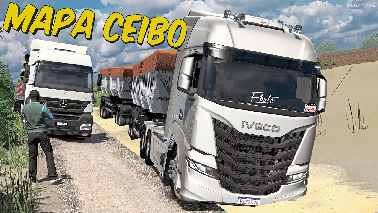 COM O IVECO SWAY RODO-CAÇAMBA NO MAPA CEIBO VERSÃO 1.54 DO ETS 2