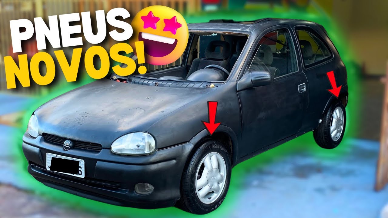 Troquei os Pneus do Corsa GSi e Ganhei Mais Uma Peça Incrível!