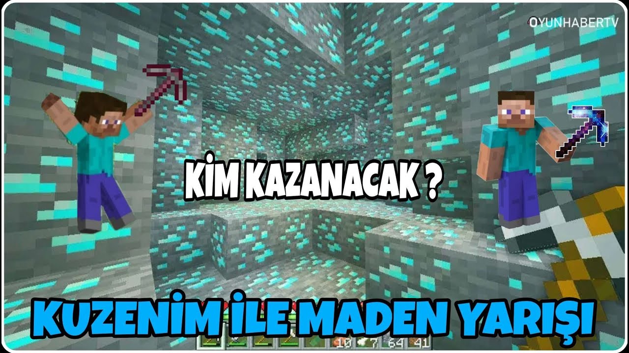 EN FAZLA MADENİ BULAN KAZANIR / KUZENİM İLE YARIŞ !