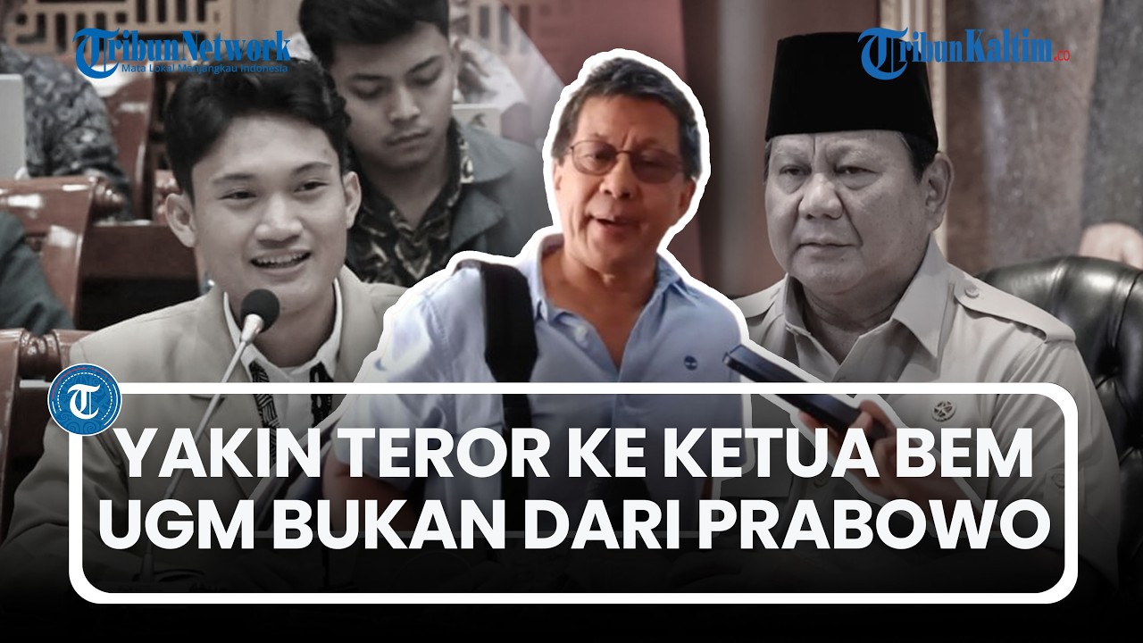 Ketua BEM UGM Dapat Teror, Rocky Gerung Yakin Bukan dari Prabowo