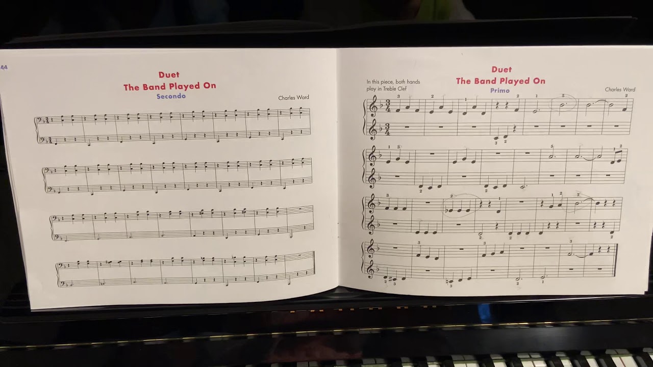 Duet The Band Played on - John Thompson’s Easiest Piano Course Part 2