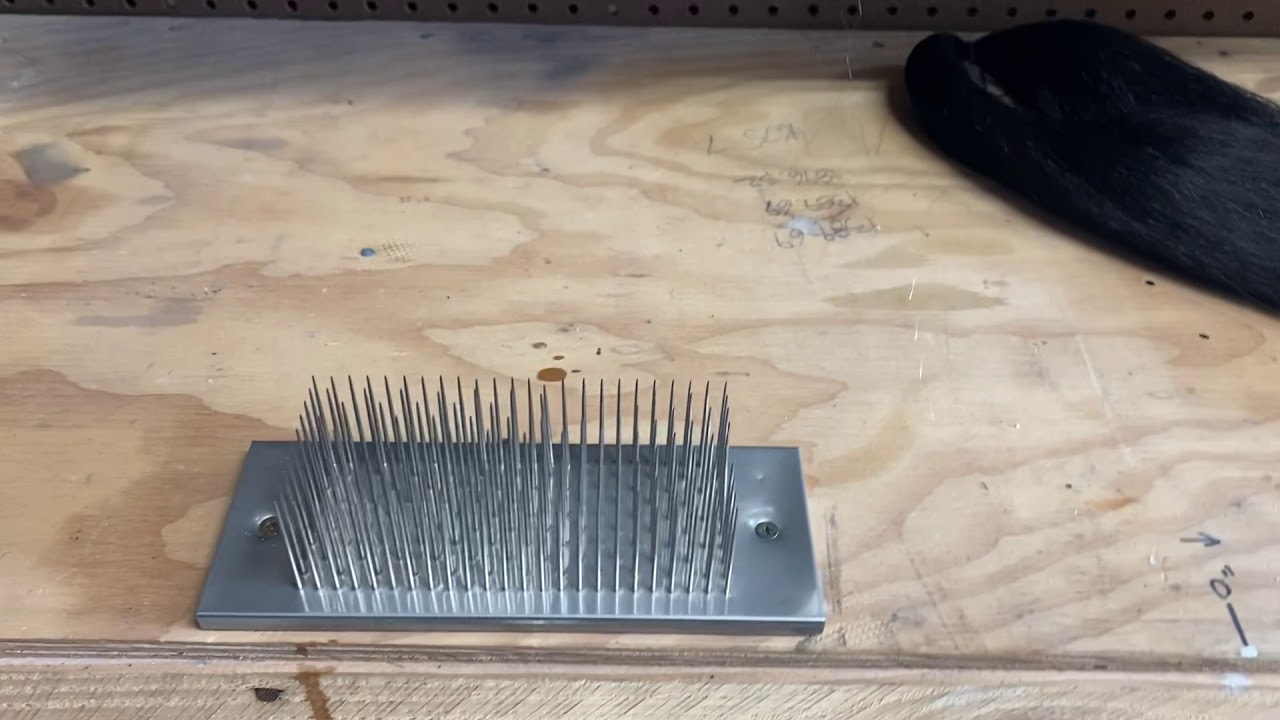 Blending Hair using a hackle - Wookiee Costume
