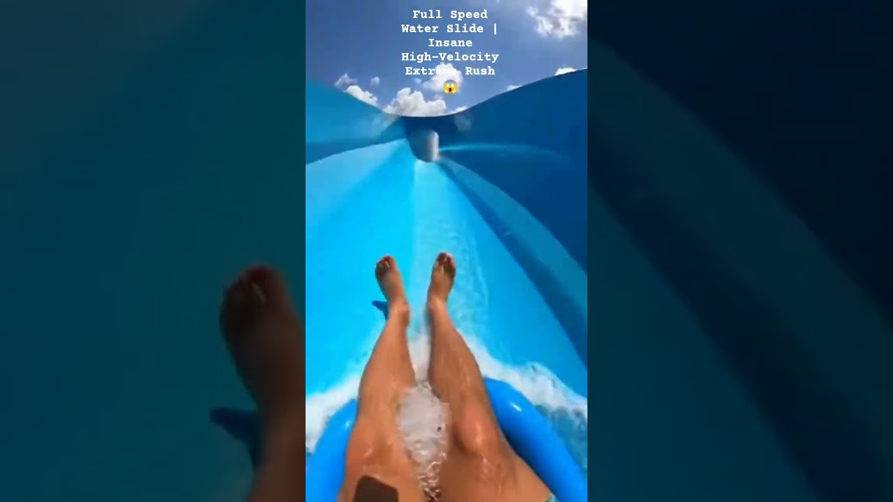Full Speed Water Slide | Insane High-Velocity Extreme Rush😱