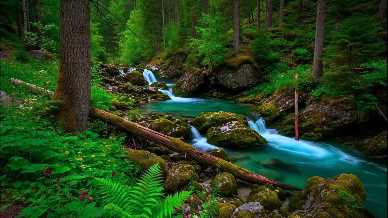 Productivity Booster | Upbeat Piano & River Sounds for Work