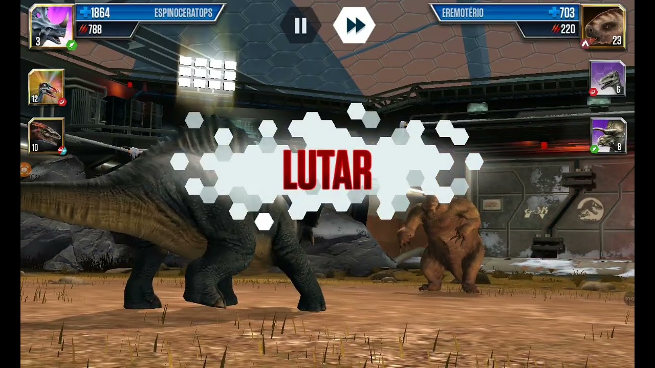 Eu bateria no jurassic world o jogo 