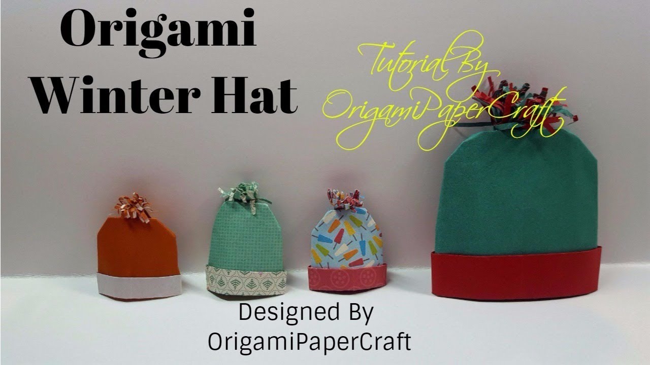 Origami Winter Hat / Knitted Hat ( N&oacute;n Len ) Designed By OrigamiPaperCraft