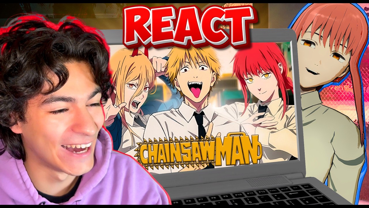 JE R&Eacute;AGIS AU R&Eacute;SUM&Eacute; CLICH&Eacute; DE CHAINSAW MAN ! 😂🩸 REACT / PARODIE🔥